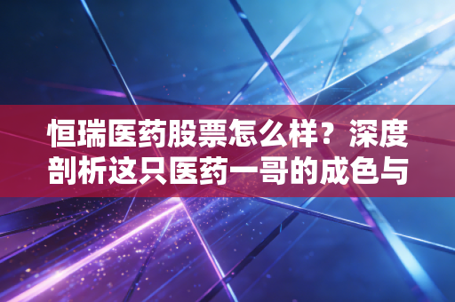 恒瑞医药股票怎么样？深度剖析这只医药一哥的成色与未来