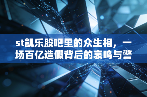 st凯乐股吧里的众生相,一场百亿造假背后的哀鸣与警钟
