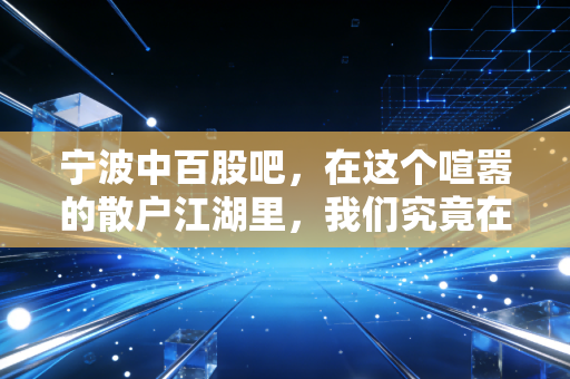 宁波中百股吧,在这个喧嚣的散户江湖里,我们究竟在交易什么?