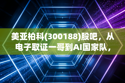 美亚柏科(300188)股吧,从电子取证一哥到AI国家队,这只被低估的科技票还能拿吗?