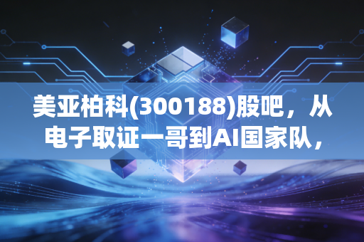 美亚柏科(300188)股吧,从电子取证一哥到AI国家队,这只被低估的科技票还能拿吗?