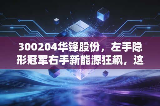 300204华锋股份,左手隐形冠军右手新能源狂飙,这出双轮驱动的大戏你看懂了吗?