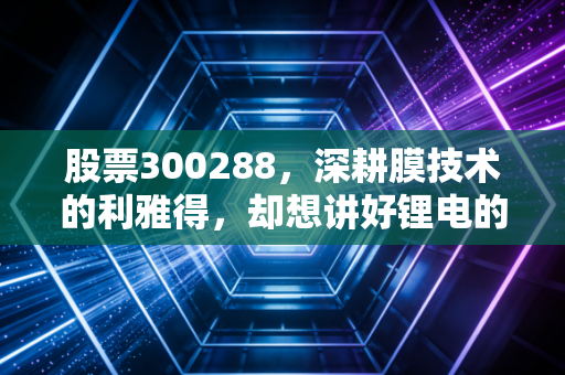 股票300288,深耕膜技术的利雅得,却想讲好锂电的新故事,是破局还是折腾?
