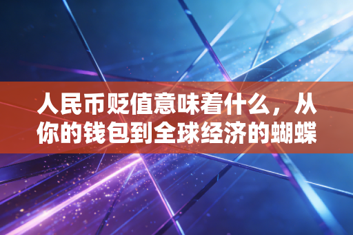 人民币贬值意味着什么,从你的钱包到全球经济的蝴蝶效应