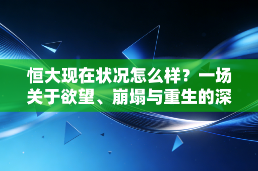 恒大现在状况怎么样?一场关于欲望、崩塌与重生的深度复盘
