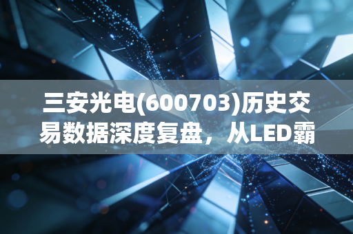 三安光电(600703)历史交易数据深度复盘,从LED霸主到半导体新贵的十年沉浮录