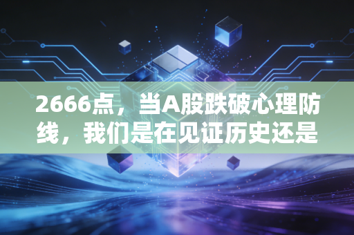 2666点,当A股跌破心理防线,我们是在见证历史还是重蹈覆辙?