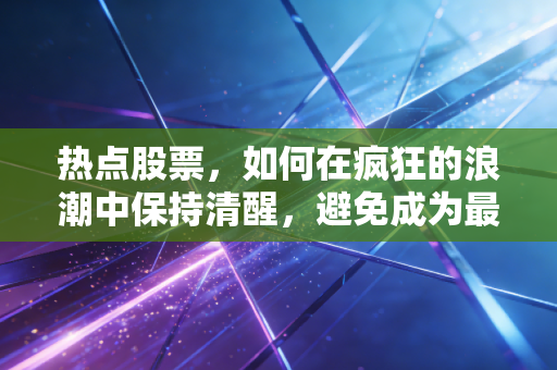 热点股票，如何在疯狂的浪潮中保持清醒，避免成为最后的接盘侠