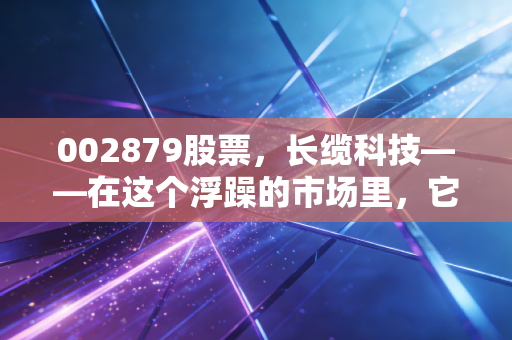 002879股票,长缆科技——在这个浮躁的市场里,它是不是那个被遗忘的隐形冠军?