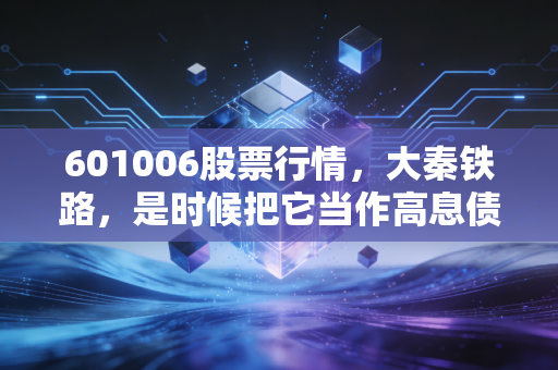 601006股票行情,大秦铁路,是时候把它当作高息债券来重新审视了吗?