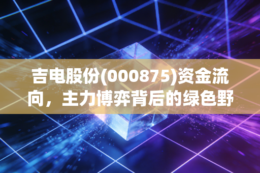 吉电股份(000875)资金流向,主力博弈背后的绿色野心与散户的跟风逻辑