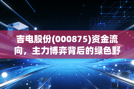 吉电股份(000875)资金流向,主力博弈背后的绿色野心与散户的跟风逻辑