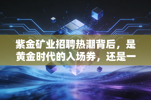 紫金矿业招聘热潮背后,是黄金时代的入场券,还是一场勇敢者的游戏?