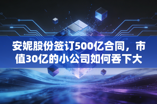 安妮股份签订500亿合同,市值30亿的小公司如何吞下大象?这究竟是风口还是陷阱?