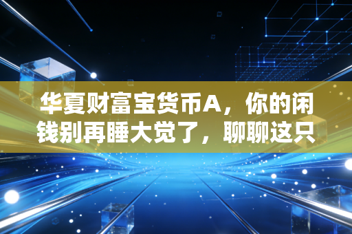 华夏财富宝货币A,你的闲钱别再睡大觉了,聊聊这只国民级理财产品的真实体验