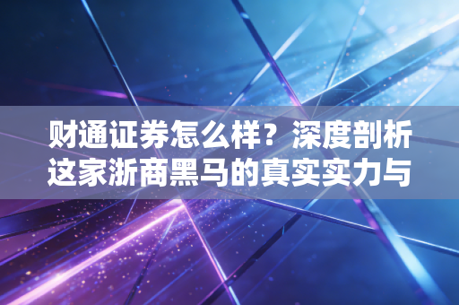 财通证券怎么样?深度剖析这家浙商黑马的真实实力与投资体验