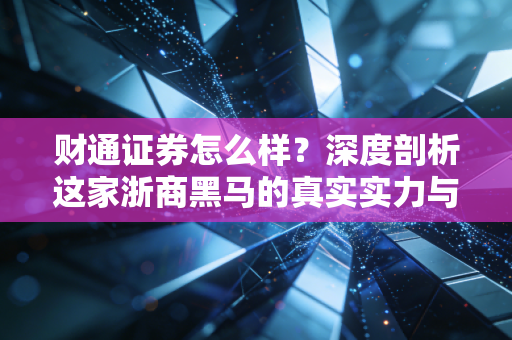 财通证券怎么样?深度剖析这家浙商黑马的真实实力与投资体验