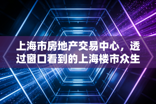 上海市房地产交易中心,透过窗口看到的上海楼市众生相与未来信号