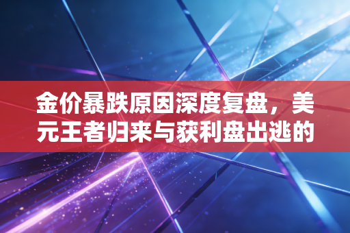 金价暴跌原因深度复盘,美元王者归来与获利盘出逃的双重绞杀,普通人该如何应对?