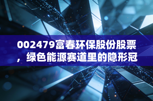 002479富春环保股份股票,绿色能源赛道里的隐形冠军,还是沉睡的潜力股?