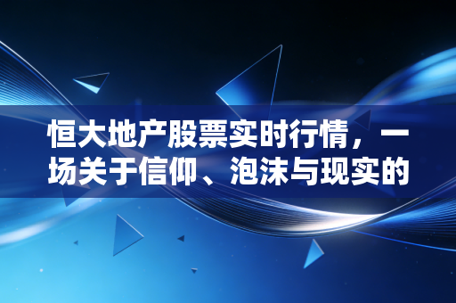 恒大地产股票实时行情,一场关于信仰、泡沫与现实的沉浮录