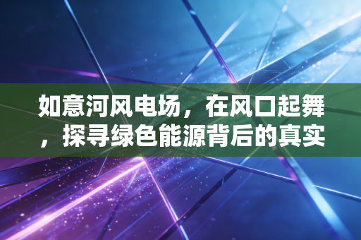 如意河风电场,在风口起舞,探寻绿色能源背后的真实账本