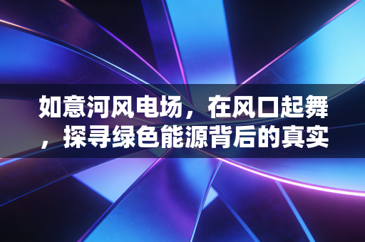 如意河风电场,在风口起舞,探寻绿色能源背后的真实账本