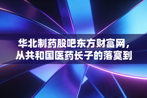 华北制药股吧东方财富网,从共和国医药长子的落寞到散户的狂欢与悲歌,我们该如何看待这只票?