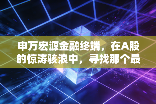 申万宏源金融终端,在A股的惊涛骇浪中,寻找那个最懂你的副驾驶