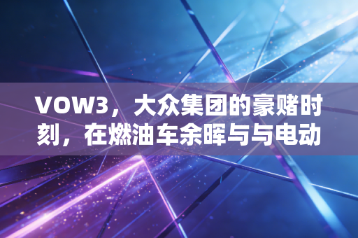 VOW3,大众集团的豪赌时刻,在燃油车余晖与与电动化风暴之间,我们该如何下注?