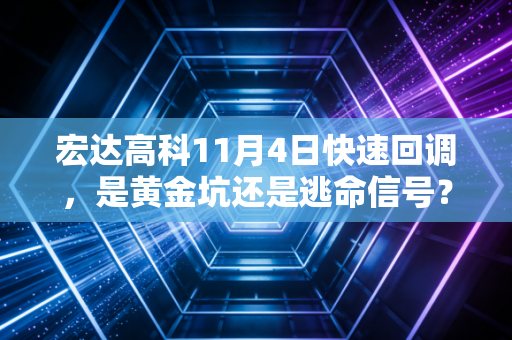 宏达高科11月4日快速回调,是黄金坑还是逃命信号?深度剖析散户心态与基本面博弈