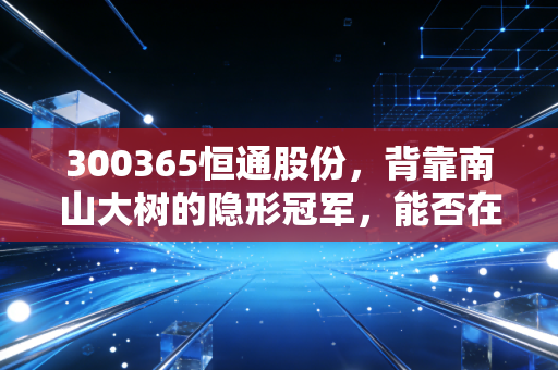 300365恒通股份，背靠南山大树的隐形冠军，能否在能源转型的风口上飞得更高？