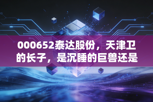 000652泰达股份,天津卫的长子,是沉睡的巨兽还是被低估的隐形冠军?