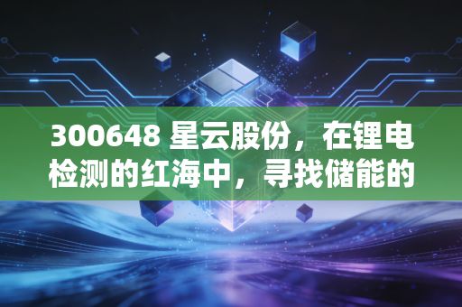 300648 星云股份，在锂电检测的红海中，寻找储能的星辰大海