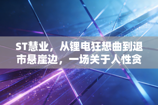 ST慧业，从锂电狂想曲到退市悬崖边，一场关于人性贪嗔痴的资本博弈