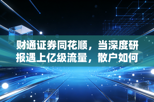 财通证券同花顺,当深度研报遇上亿级流量,散户如何打破信息茧房?