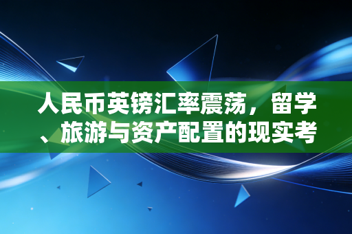 人民币英镑汇率震荡，留学、旅游与资产配置的现实考量
