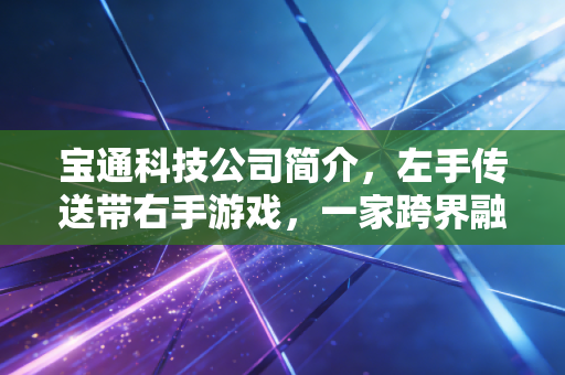 宝通科技公司简介,左手传送带右手游戏,一家跨界融合的隐形冠军