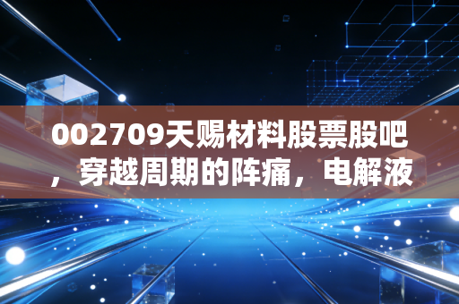 002709天赐材料股票股吧，穿越周期的阵痛，电解液龙头还有翻身仗吗？