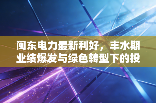闽东电力最新利好，丰水期业绩爆发与绿色转型下的投资新机遇
