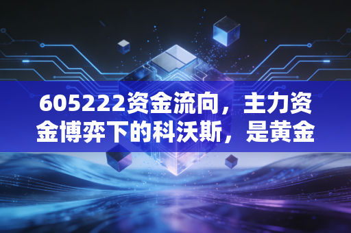 605222资金流向，主力资金博弈下的科沃斯，是黄金坑还是接盘侠？