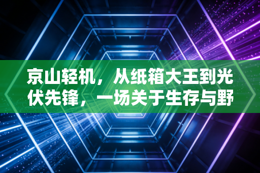 京山轻机,从纸箱大王到光伏先锋,一场关于生存与野心的硬仗
