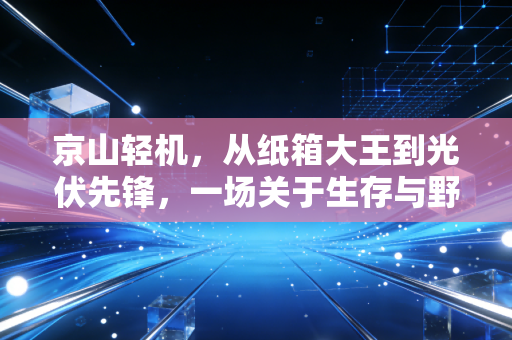 京山轻机,从纸箱大王到光伏先锋,一场关于生存与野心的硬仗