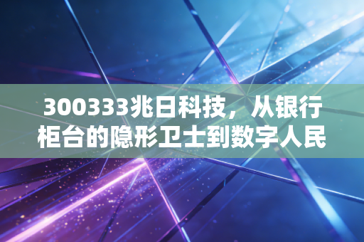 300333兆日科技,从银行柜台的隐形卫士到数字人民币的新宠,这只老牌金融科技股还能翻身吗?