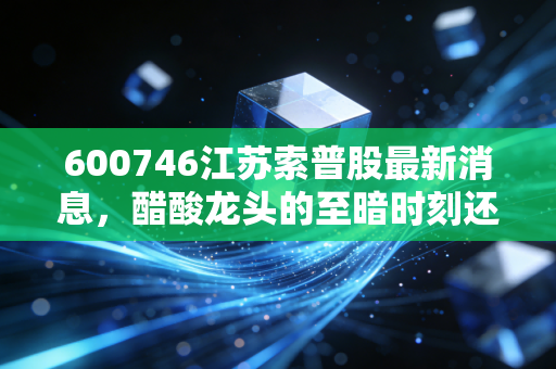 600746江苏索普股最新消息,醋酸龙头的至暗时刻还是黄金坑?深度剖析与实战投资思考