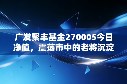 广发聚丰基金270005今日净值，震荡市中的老将沉淀与我们的投资修行