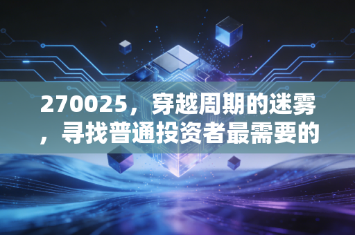270025,穿越周期的迷雾,寻找普通投资者最需要的核心资产