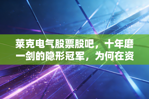 莱克电气股票股吧,十年磨一剑的隐形冠军,为何在资本市场总是慢半拍?