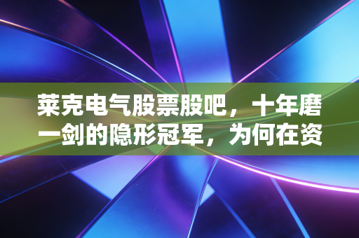 莱克电气股票股吧,十年磨一剑的隐形冠军,为何在资本市场总是慢半拍?