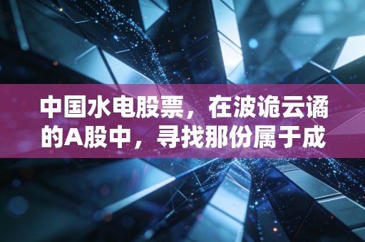中国水电股票,在波诡云谲的A股中,寻找那份属于成年人的确定性
